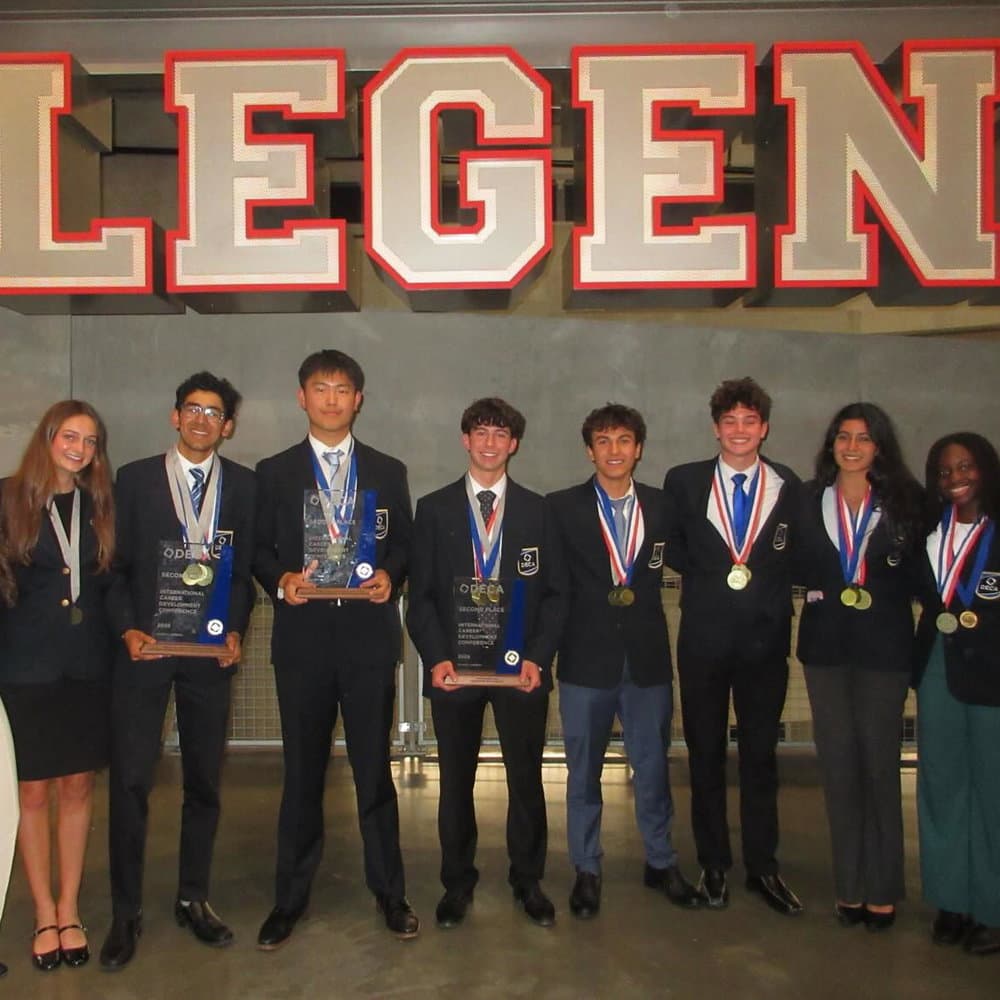 Sycamore DECA award winners at the International Career Development Conference